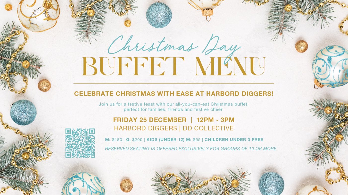 Christmas Day buffet menu at Harbord Diggers